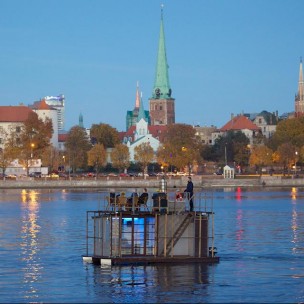 Riga Floating Sauna and a Hot Tub